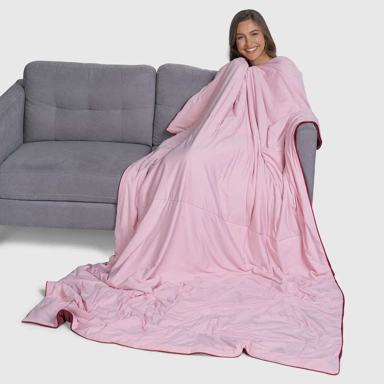 Pink/Burgundy Colour Block - Image 3